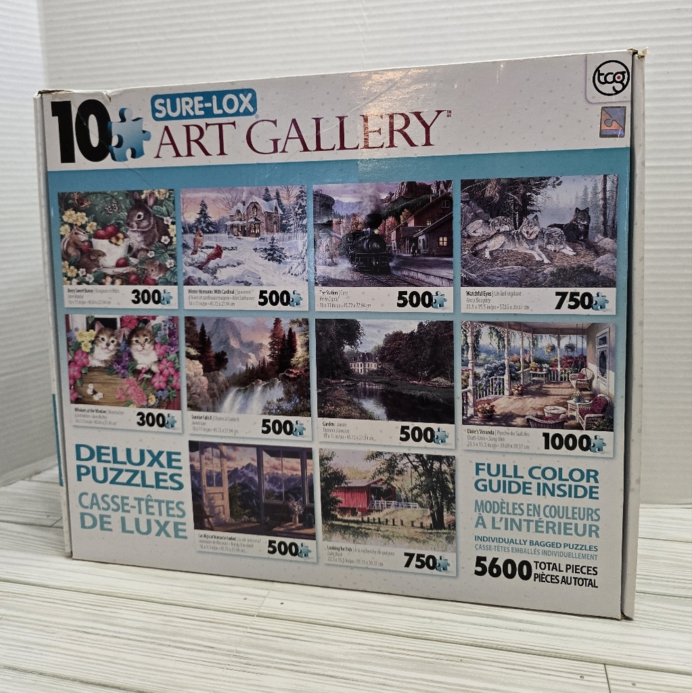 Sure Lock Art Gallery Jigsaw Puzzles ONLY 8 Puzzles Included Read Description